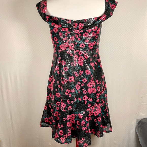 Wayf Janet Off-the-Shoulder Sequin Flounce Dress - Picture 10 of 15